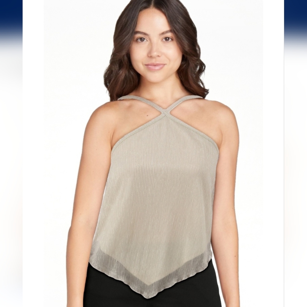 NWT No Boundaries Criss Cross Halter Tank Top